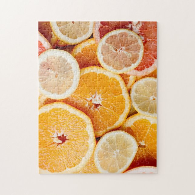 Juicy Sliced Citrus Fruits Puzzle (Vertikal)