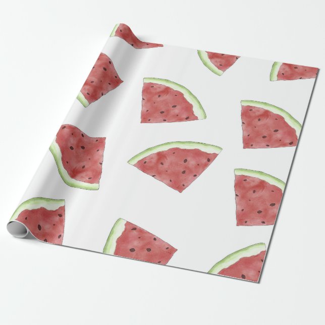 Juicy sommerliche Frucht Wassermelone Muster Geschenkpapier (Ungerollt)