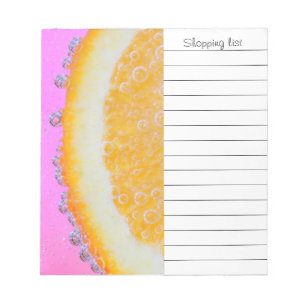 Juicy splash of orange notizblock