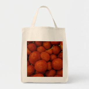 Juicy Strawberries Bio Lebensmittelgeschäft Tote B Tragetasche