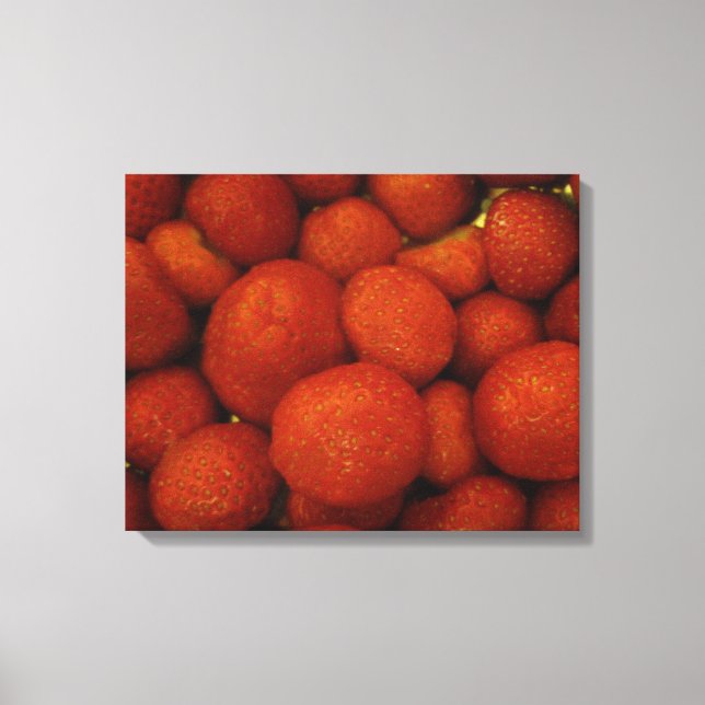 Juicy Strawberries Canvas Print Leinwanddruck (Vorderseite)