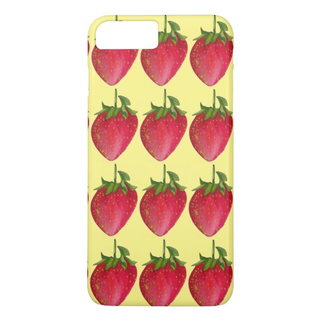 Juicy Strawberry Frucht Aquarell Makro Kunst Case-Mate iPhone Hülle (Rückseite)