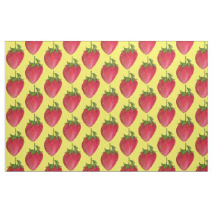 Juicy Strawberry muster Aquarellfrucht Pop Art Stoff