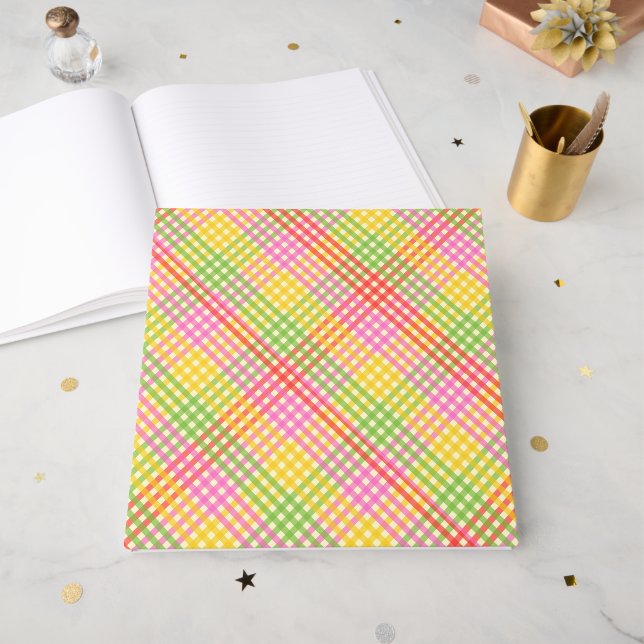 JUICY STRIPE Wedding Guest Book Gästebuch (Vorderseite offen)