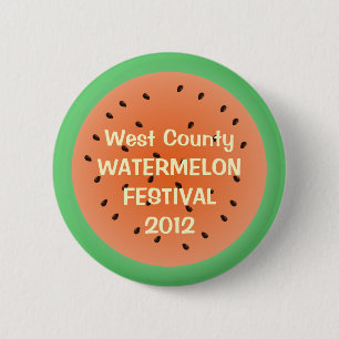 Juicy Wassermelone Halbrotes Sommerfestival Button