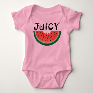 Juicy Watermelon - Baby Jersey Bodysuit Strampler