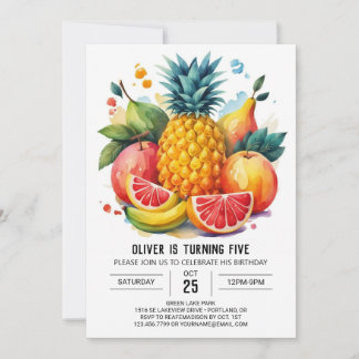 Juicy Watermelon Essbare Früchte Geburtstag Einladung