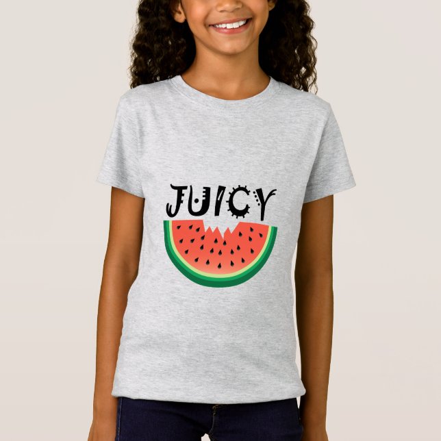 Juicy Watermelon - Girls' Fine Jersey T - Shirt (Vorderseite)