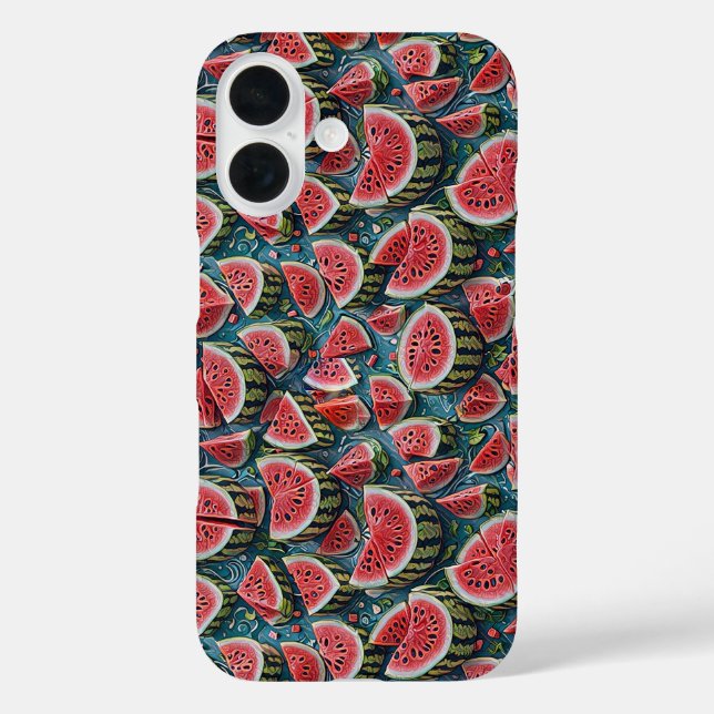 Juicy Watermelon Pattern Design 1 Case-Mate iPhone Hülle (Rückseite)