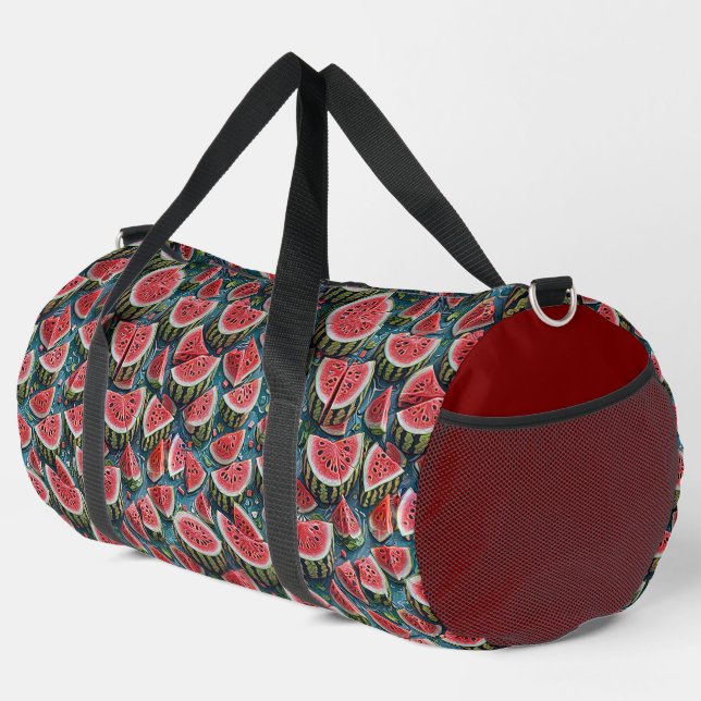 Juicy Watermelon Pattern Design 1 Duffle Bag (Rechte Ecke)