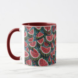 Juicy Watermelon Pattern Design 1 Tasse