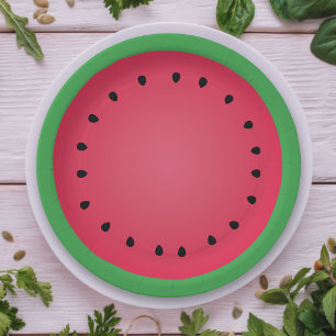 Juicy Watermelon Slice Funny Feinschmecker Pappteller