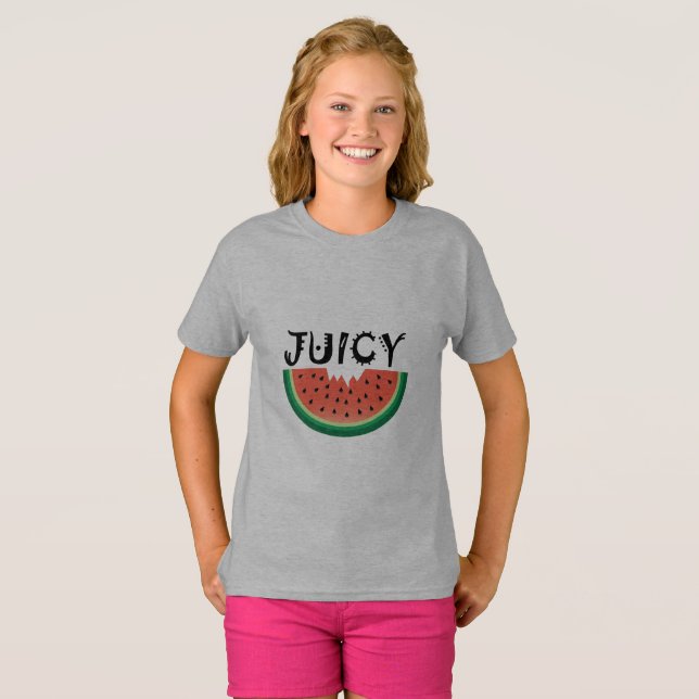 Juicy Watermelon - T - Shirt für Mädchen (Vorne ganz)
