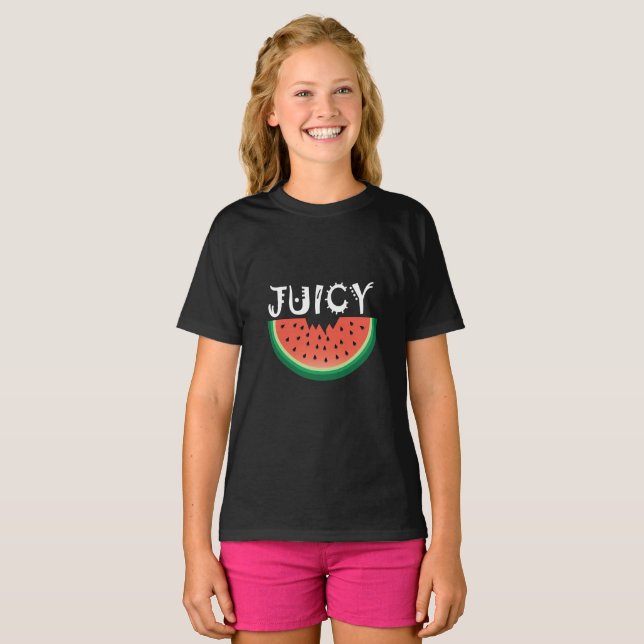 Juicy Watermelon - T - Shirt für Mädchen (Vorne ganz)