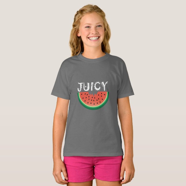 Juicy Watermelon - T - Shirt für Mädchen (Vorne ganz)