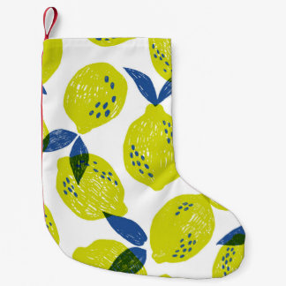 Juicy Zitronen: Vintag nahtlos. Kleiner Weihnachtsstrumpf