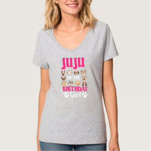 Juju vom Geburtstagskind Dog Paw Bday Party T-Shirt