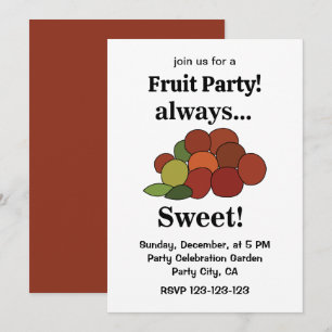 Jujube-Frucht-Party Einladung
