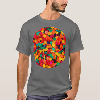 Jujube Gummy Real Candy Pattern  T-Shirt