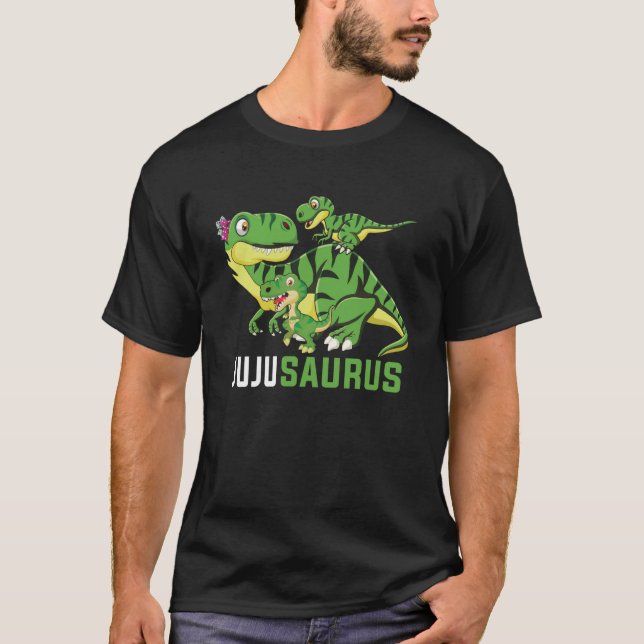 JUJUsaurus Niedlich JUJU Saurus Dinosaur Muttertag T-Shirt (Vorderseite)