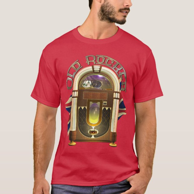 Jukebox-alte Rocker-T - Shirts (Vorderseite)