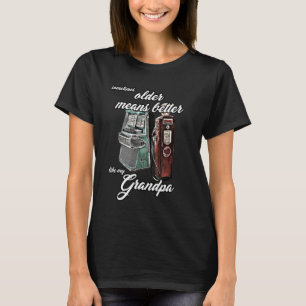 Jukebox Großvater Oldtimer Gaspumpe 1950 50 T-Shirt