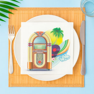 Jukebox Music Serviette