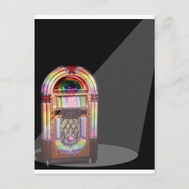 Jukebox Nirvana Postkarte (Vorderseite)