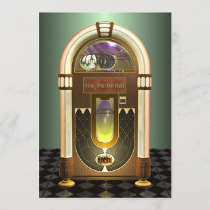 Jukebox-Party-Einladungen Einladung