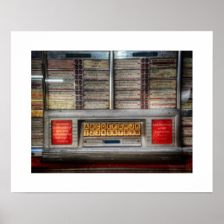 Jukebox Poster Druck