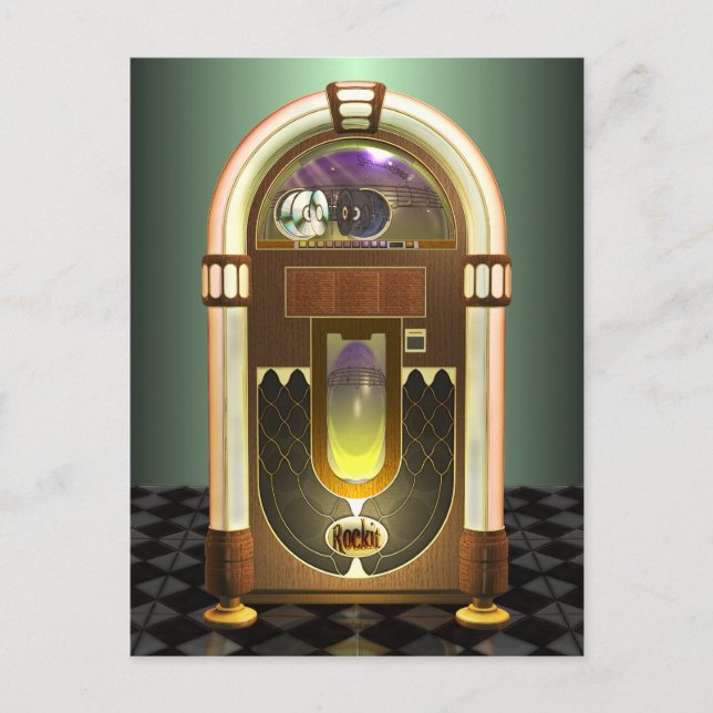Jukebox Postkarte (Vorderseite)