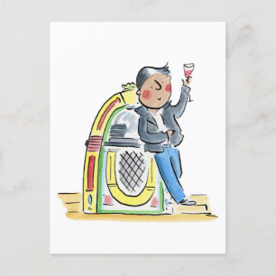 Jukebox Postkarte
