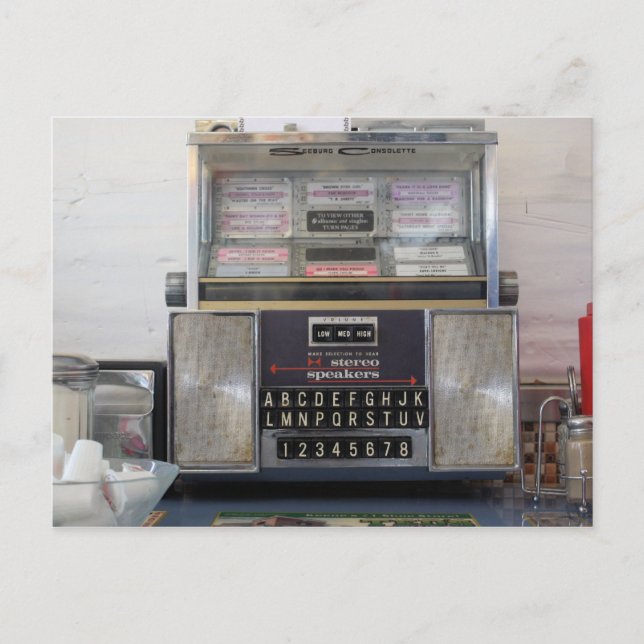 Jukebox Postkarte (Vorderseite)