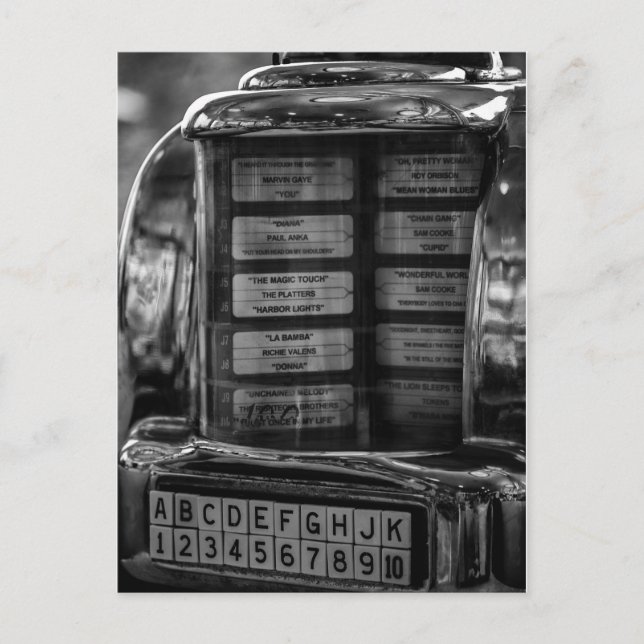 Jukebox-Postkarte Postkarte (Vorderseite)