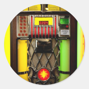 Jukebox Runder Aufkleber