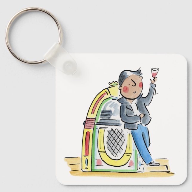 Jukebox Schlüsselanhänger (Vorderseite)