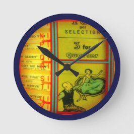 Jukebox Wall Clock! Runde Wanduhr