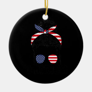 Jul. Amerika Unabhängigkeit Keramik Ornament