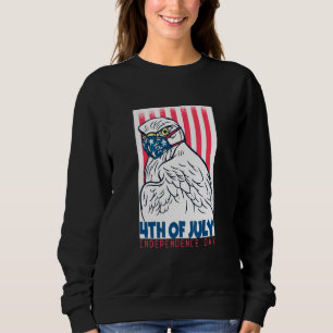 Jul. Flag Adler für den 4. Tag der Unabhängigkeit Sweatshirt