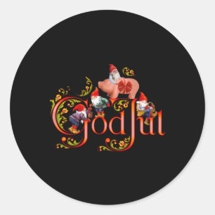 Jul Marzipan Pig Runder Aufkleber