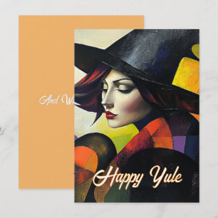 Jul- und Wintersonnenwendekarte Feiertagskarte