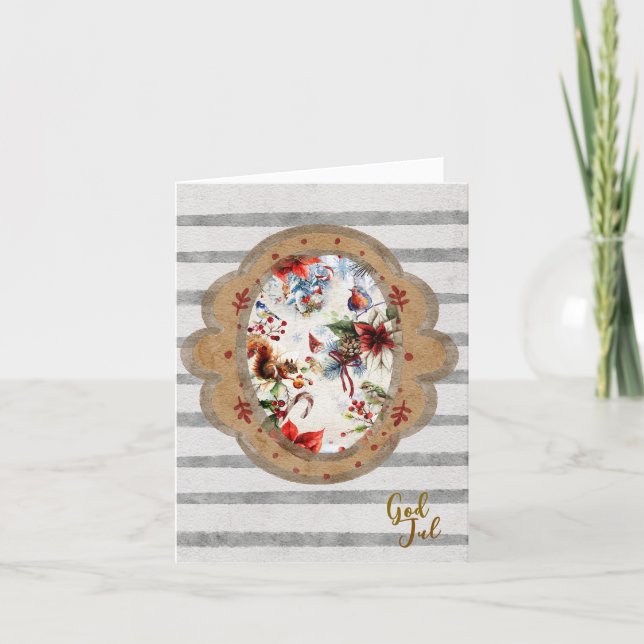 Jul Vykort Feiertagskarte (Vorderseite)