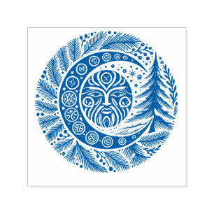 Jul-Wintersonnenwende Greenman Permastempel