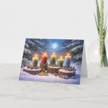 Jul-Wintersonnenwende mit Kerzen im Schneemond