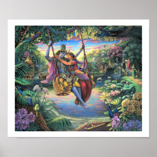 Julan Leela- der Schwingen-Zeitvertreib - Druck Poster