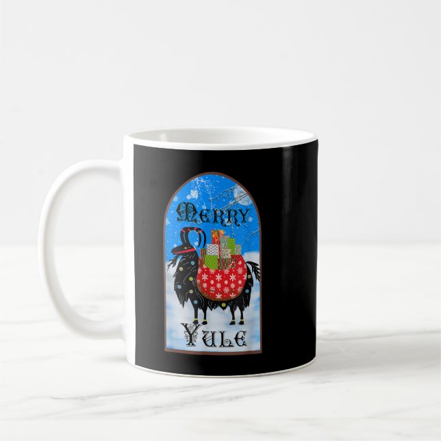 Julbock Asatru Wicca Yuletide Pagan Weihnachts-Wei Kaffeetasse (Links)
