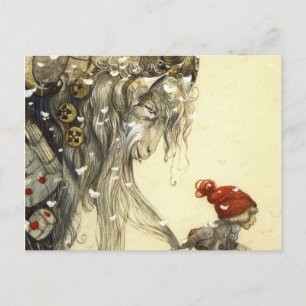 Julbock John Bauer Postkarte