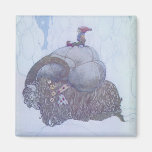 Julbocken skandinavische Weihnachtsziege Magnet
