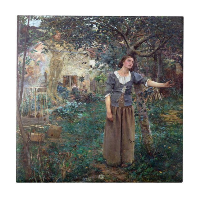 Jules Bastien-Lepage Joan of Arc Fliese (Vorderseite)