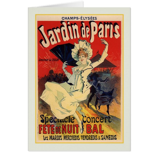 Jules Chéret, Anzeige, 1890 (Vorne)